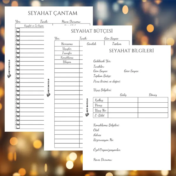 Get Estilo Seyahat Planlama Seti (Dijital PDF)