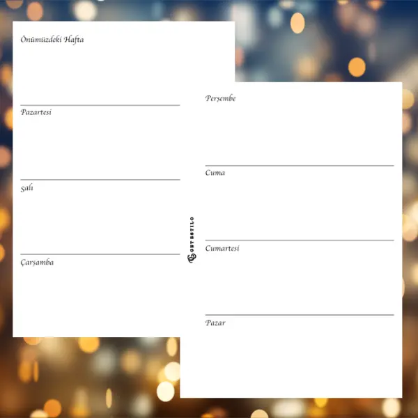 Get Estilo Haftalık Planlama Seti (Dijital PDF)