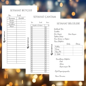Get Estilo Seyahat Planlama Seti A6 (Dijital PDF)
